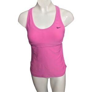 Nike Bright Pink Athletic Tank with Built in Bra